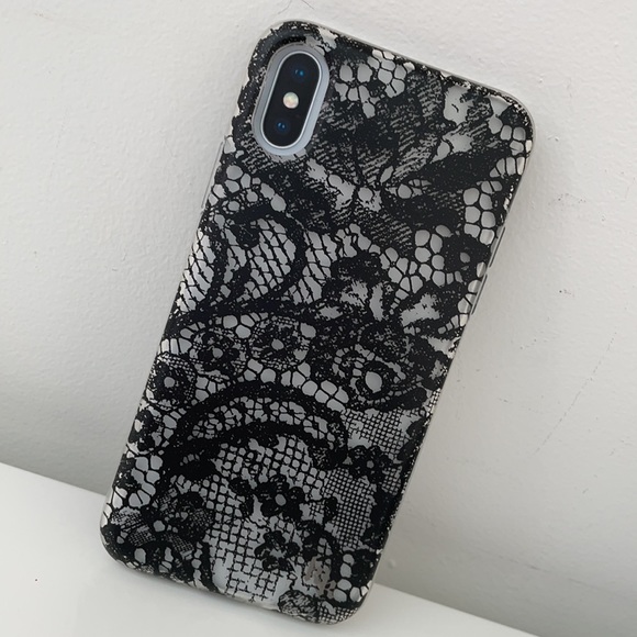 KENDYL & KYLE IPHONE X PROTECTIVE CASE BLACK LACE - Picture 10 of 15